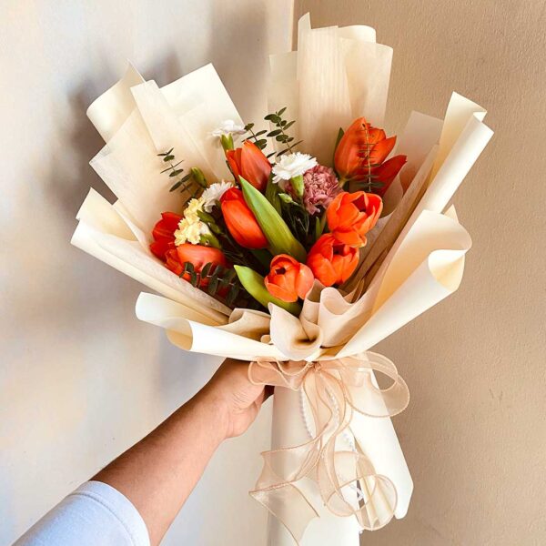 Orange Tulip Bouquet