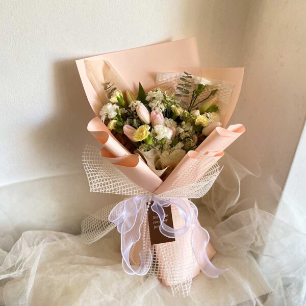 Pink Tulip Bouquet - Imagen 2