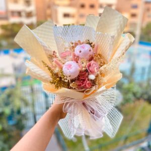 Peony 2 preservado bouquet